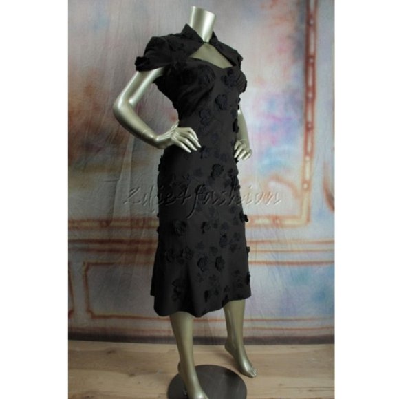 NWT Marc Jacobs Couture Floral Applique Dress - Picture 2 of 8